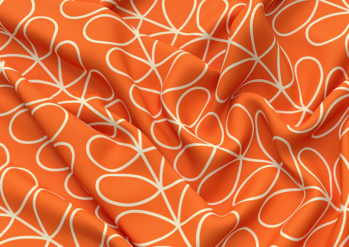 Orla Kiely Linear Stem, Persimmon - Made to Measure Curtains - Image 4